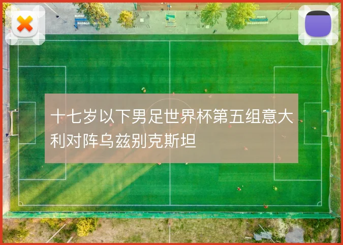 十七岁以下男足世界杯第五组意大利对阵乌兹别克斯坦