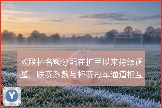 欧联杯名额分配在扩军以来持续调整，联赛系数与杯赛冠军通道相互牵制